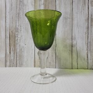 Artland Iris Green Emerald Water Goblet